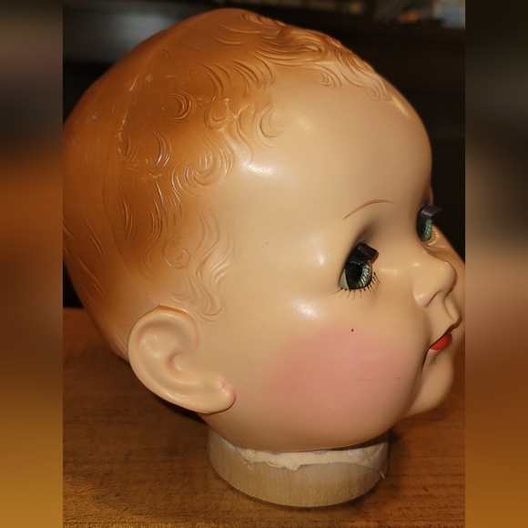Vintage Imperial Crown Toy Company Doll Head - 1940's - Picture 3 of 15